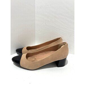Cole Haan Shoes Women's The Go-To Block Heels Suede nude size 8.5